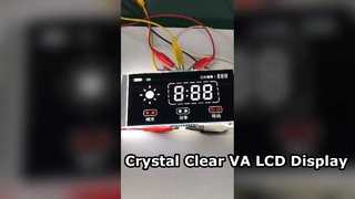 View VA Color Segmented LCD Display, White on Black, for Eye Assist Devices Demo